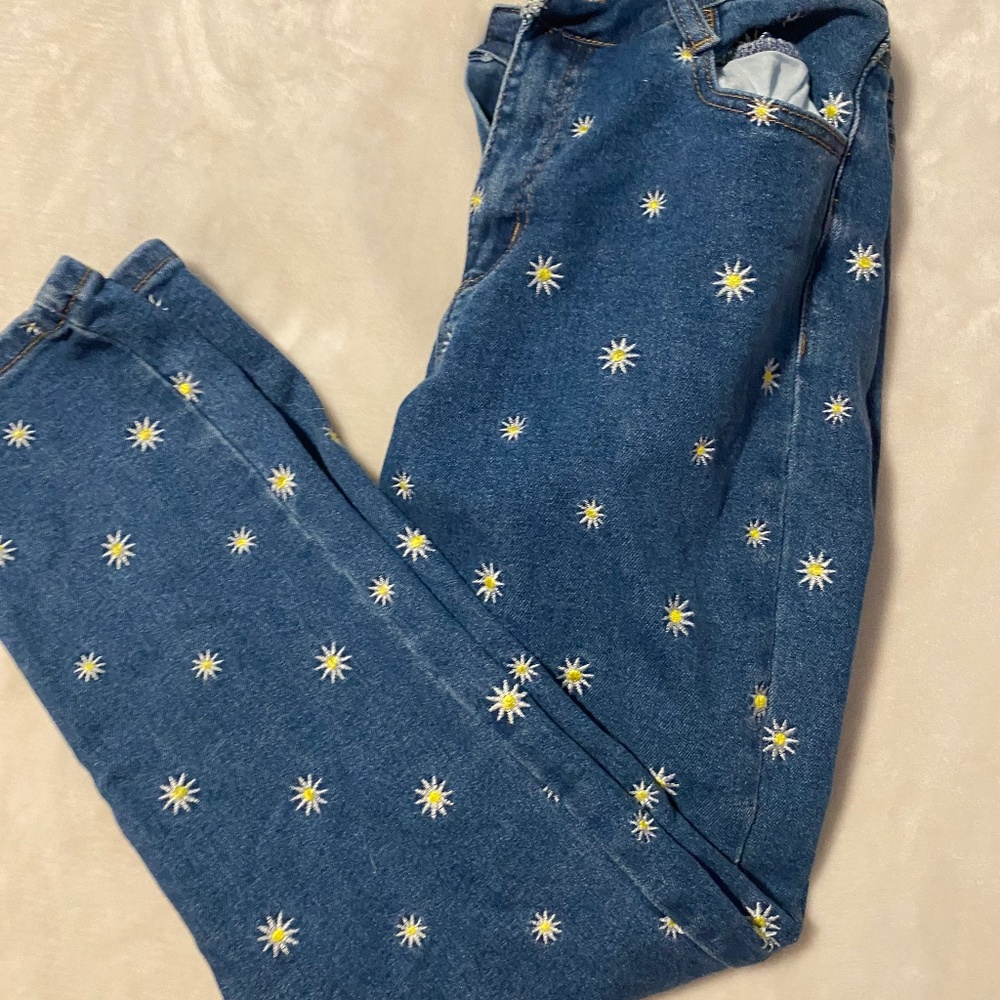 Flower jeans